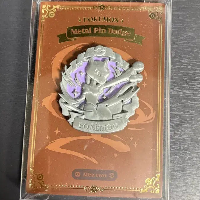 [BUNJANG] Mewtwo Metal Pin Badge / 포켓몬 뮤츠 메탈 핀뱃지