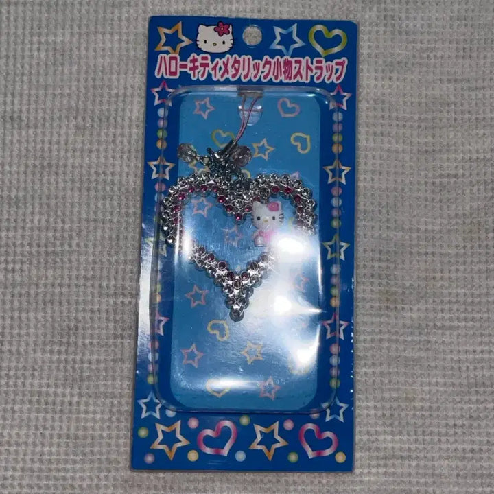 [BUNJANG] Sanrio Hello Kitty Classic Rhinestone Heart Strap / 산리오 헬로키티 고전 라인스톤 하트 스트랩