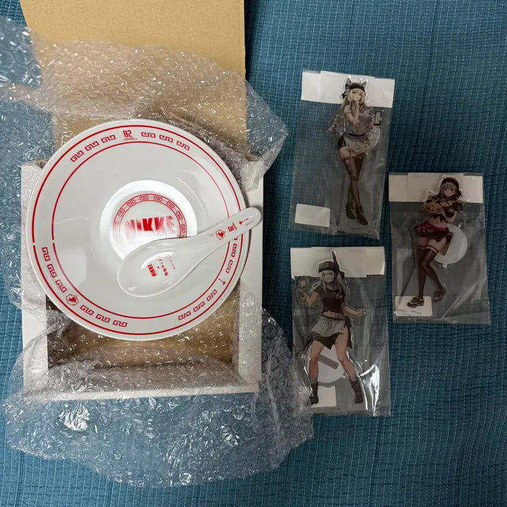 [BUNJANG] Niki Yaro Ramen Collaboration Ramen Bowl Set Acrylic 3 Types Bundle Set / 니케 야로라멘 콜라보 라멘 그릇 세트 아크릴 3종 일괄 판매