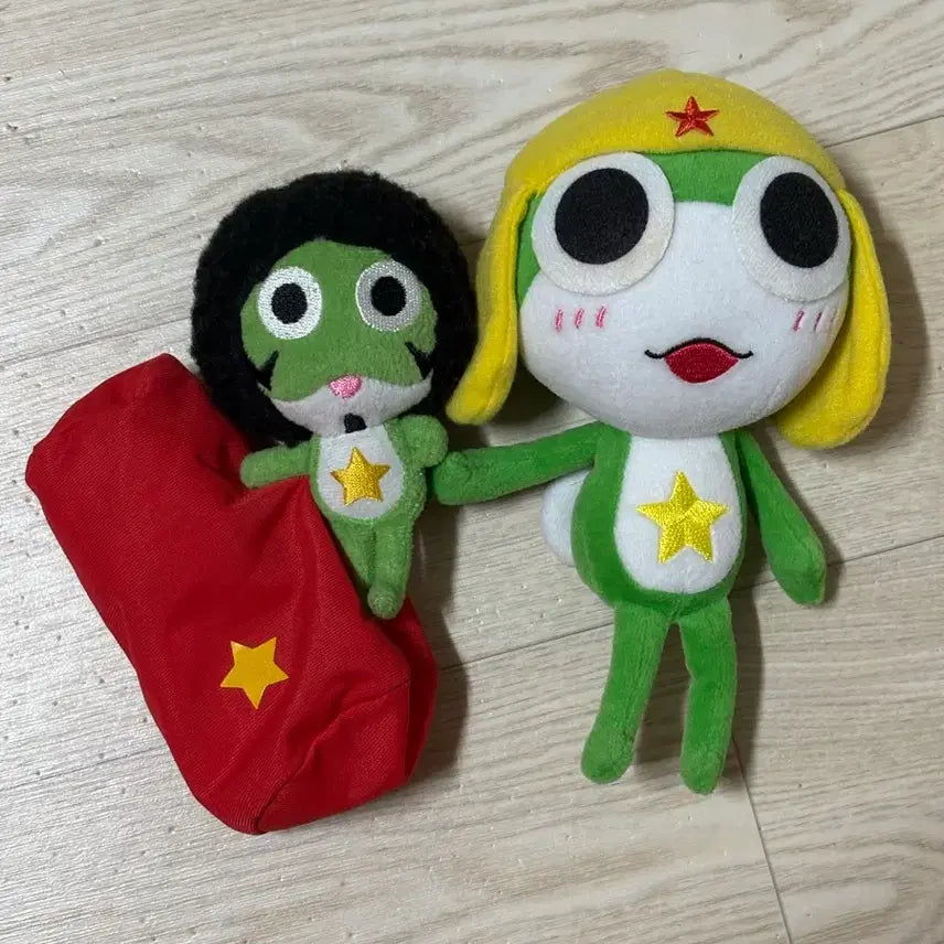 [BUNJANG] Vintage Keroro Chibi Plush Set with Rare Frogs Plush / 마지막 다운)고전 케로로 인형 세트