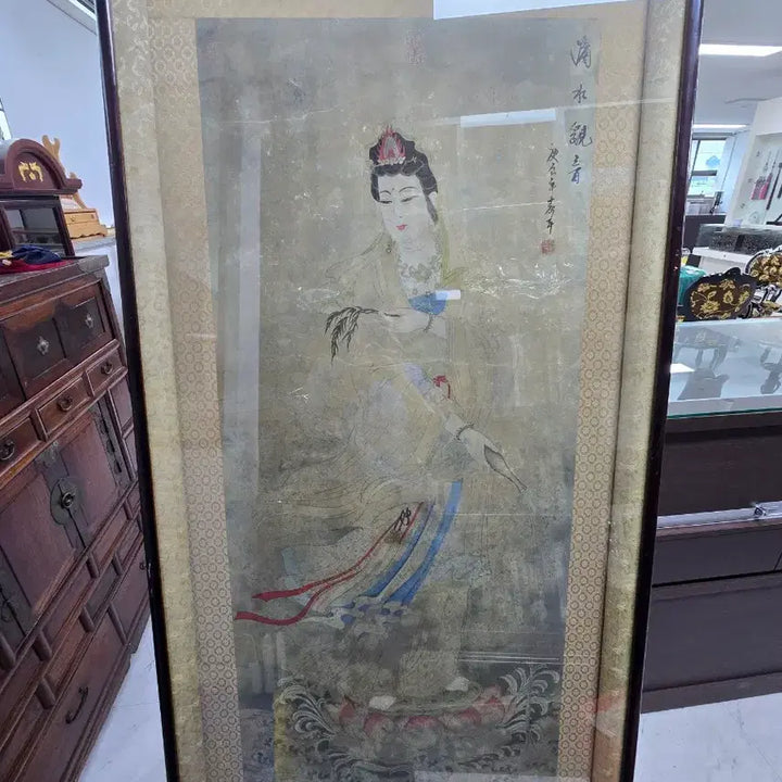 [BUNJANG] Scroll Painting of Guanyin on a Water Moon Throne / 수월관음도