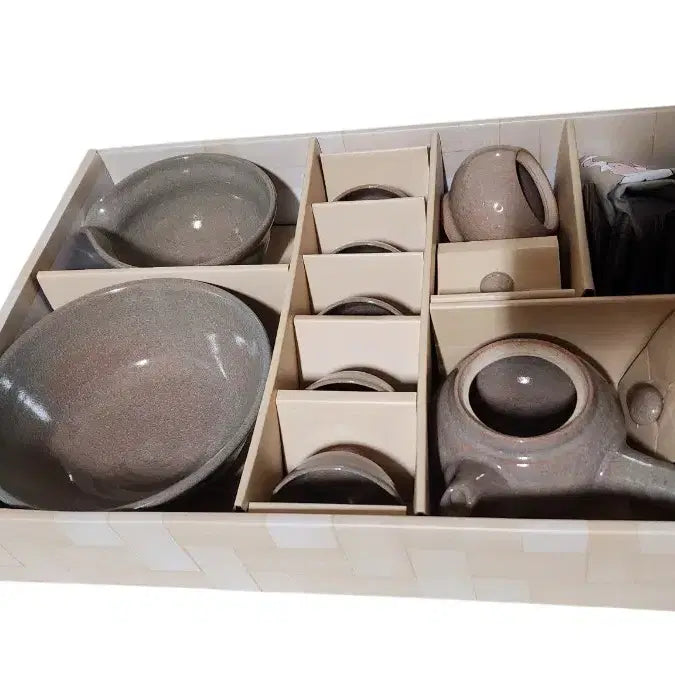 [BUNJANG] Ilsong Yo Hwang Dong-gu Master 5-Person Tea Set / 일송요 황동구 명인 5인 다기 세트