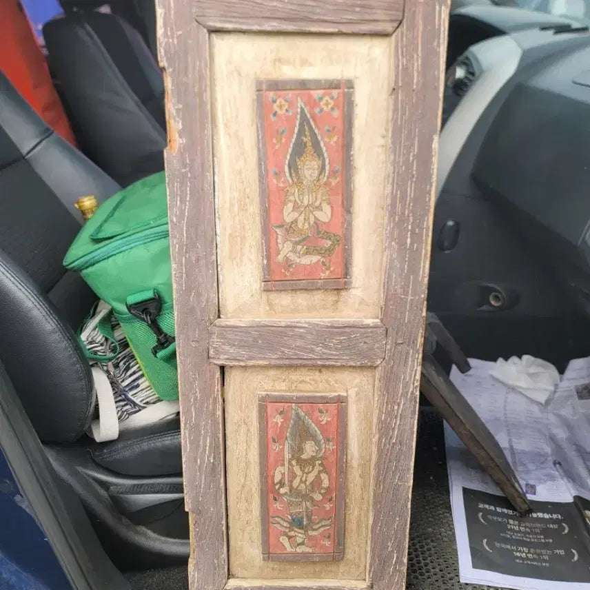 [BUNJANG] Antique Wood Panel Painting / 앤티크 나무 패널 그림