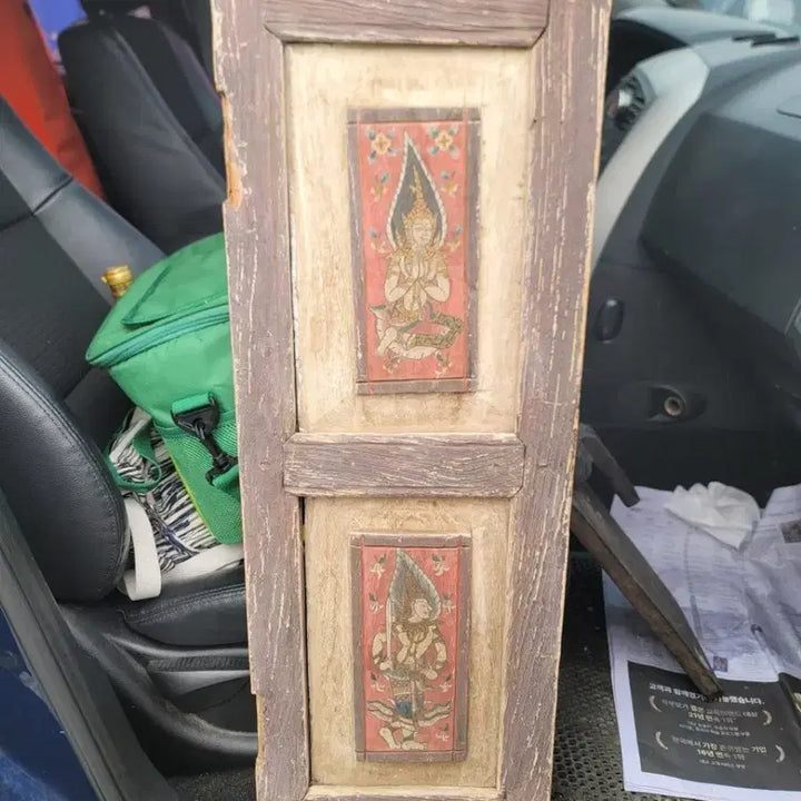 [BUNJANG] Antique Wood Panel Painting / 앤티크 나무 패널 그림