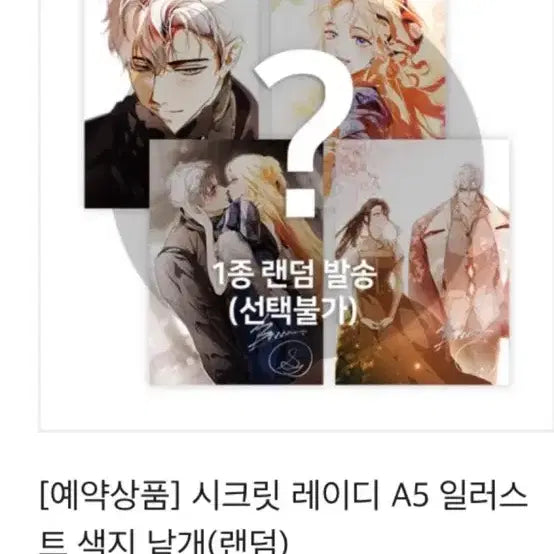 [BUNJANG] Secret Lady A5 Illustration Board Random / 시크릿 레이디 A5 일러스트 색지 랜덤