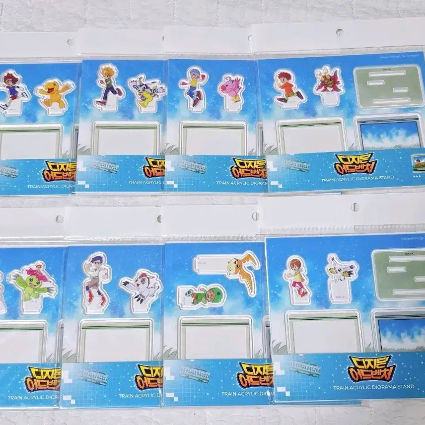 [BUNJANG] Digimon Exhibition Acrylic Diorama Stand / 디지몬 전시회 전차 아크릴 스탠드 디오라마