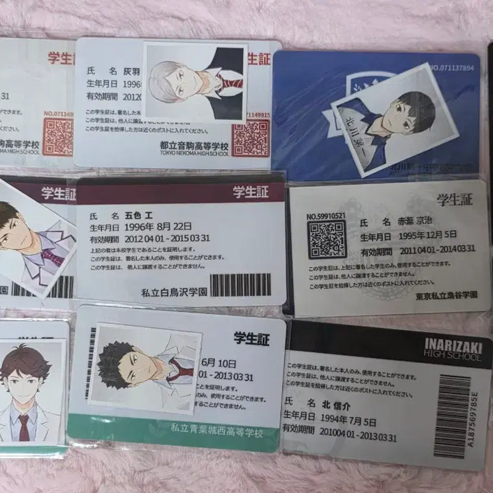 [BUNJANG] Haikyuu Rimuyu Student ID Card Bundle Set / 하이큐 리무무님 학생증 일괄