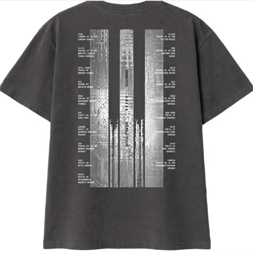 [BUNJANG] BIGBANG World Tour XX: Cosmos T-Shirt Charcoal L / 빅뱅 2026-2027 월드 투어 XX : 코스모스 티셔츠 차콜 L