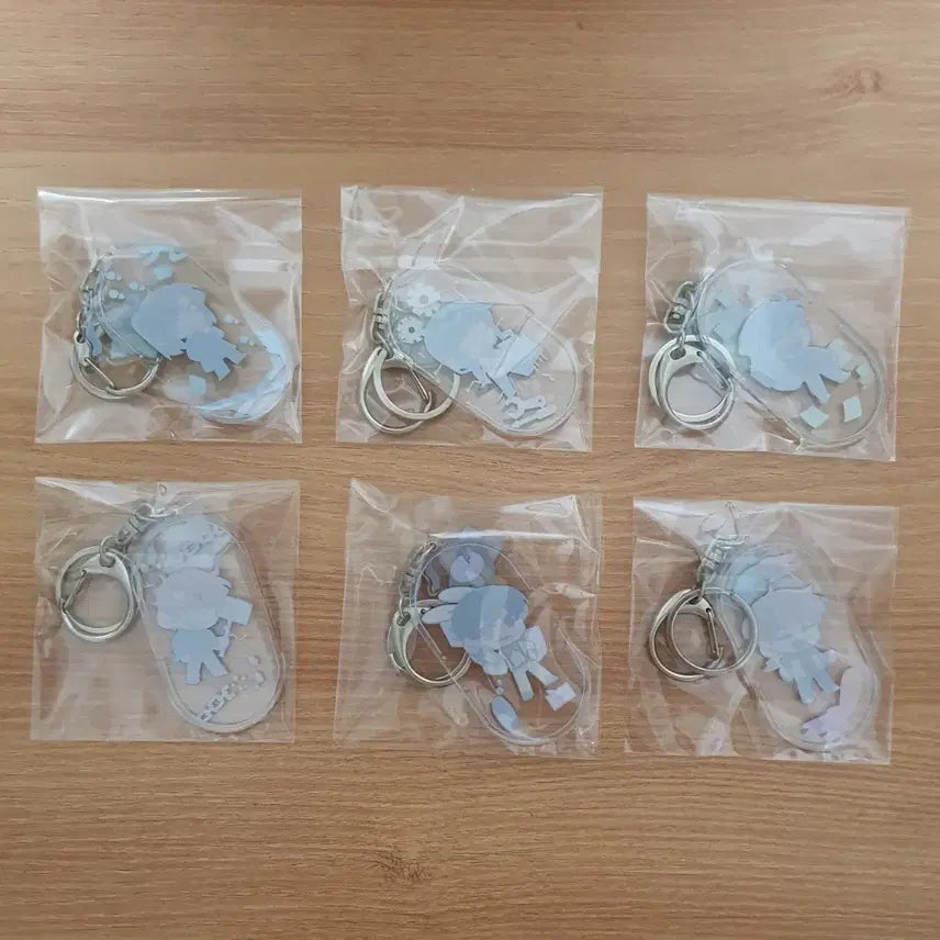 [BUNJANG] Jamttel Pixely Misuban Acrylic Keychain Bundle Set (6 pcs) / 뜰팁 잠뜰 픽셀리 미수반 아크릴 키링 6개 일괄