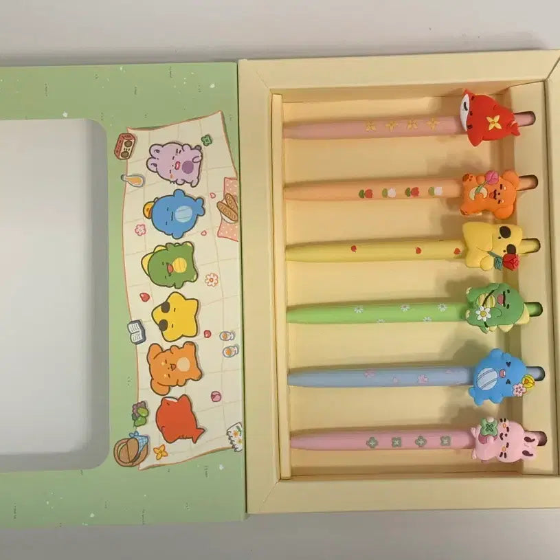 [BUNJANG] Pixelry Zamttl Bambun, Spring Ballpoint Pen Bundle Set / 픽셀리 잠뜰 밤보눈, 봄 볼펜 일괄판매