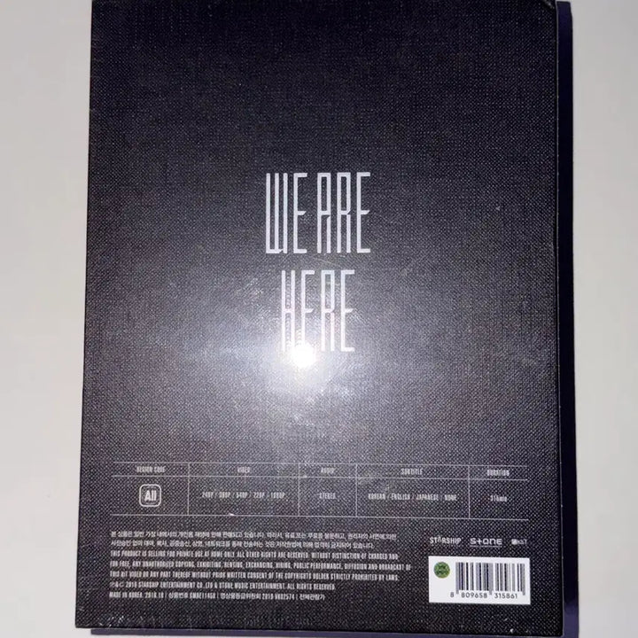 [BUNJANG] MONSTA X 2019 World Tour WE ARE HERE Kit Sealed / 몬스타엑스 2019 월드 투어 WE ARE HERE 키트 미개봉
