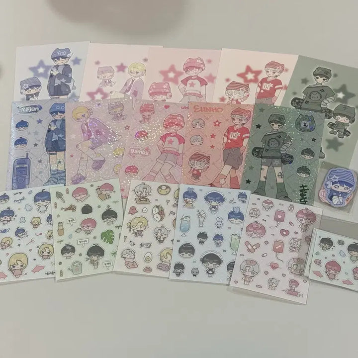[BUNJANG] PLAVE Mering Line Sticker Y2K / 플레이브 메링님 스티커 라인스티커 y2k 조각스티커