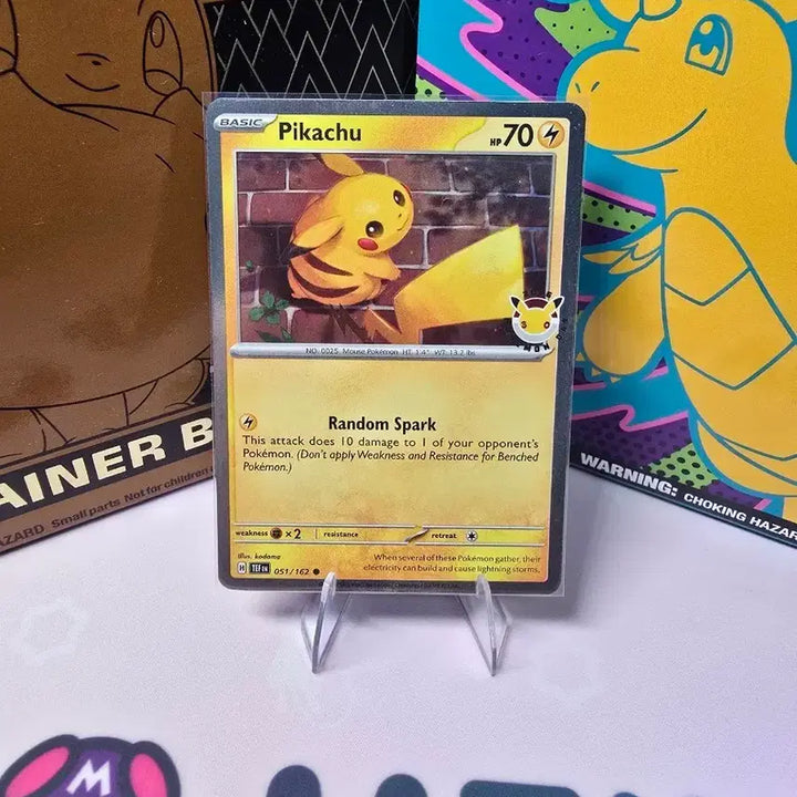 [BUNJANG] Pokemon Card Pikachu 051/162 TEF EN 30th Anniversary Stamp Holo English Edition / 포켓몬카드 피카츄 051/162 TEF EN 30주년 스탬프 홀로 영문판