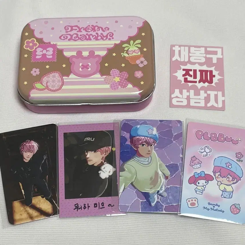 [BUNJANG] Bambi Birthday Cookie Tin Case Lucky Draw Bundle Set / 밤비 생일쿠키 틴케이스 십카페 럭드 일괄
