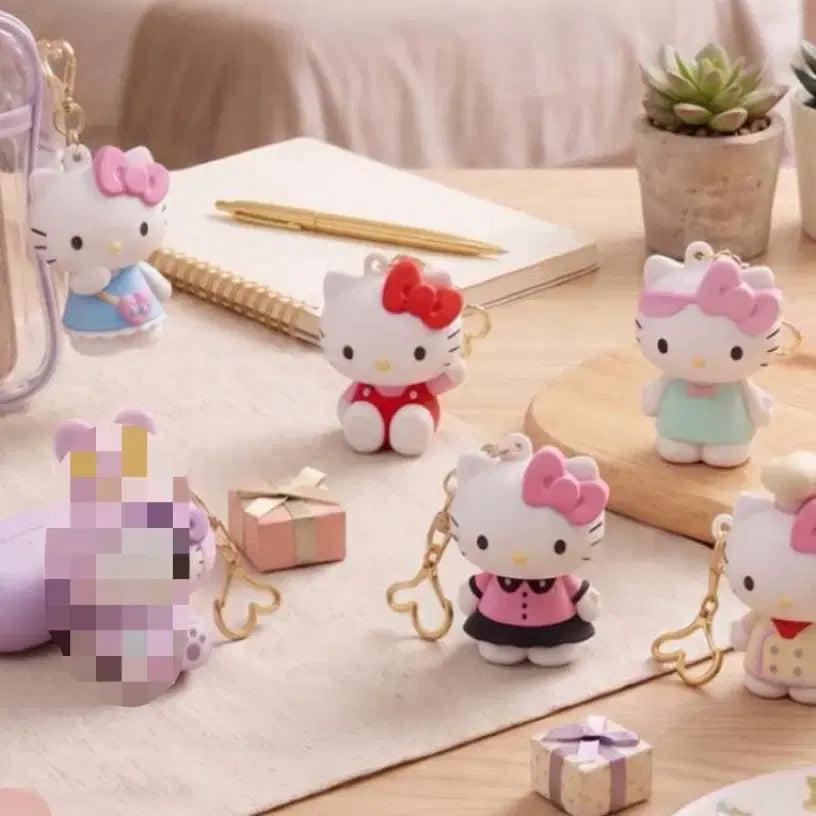 [BUNJANG] Sanrio Hello Kitty Happy Random Keychain Bundle Set / 산리오 헬로키티 해피 랜덤 키링 일괄