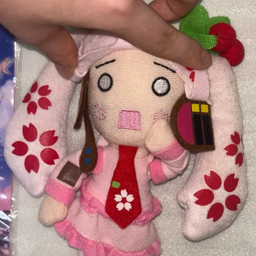 [BUNJANG] Classic Sakura Hatsune Miku Plush Ticket Holder File Bundle Set / 고전 사쿠라 하츄네 미쿠 누이 티켓 홀더 파일 일괄