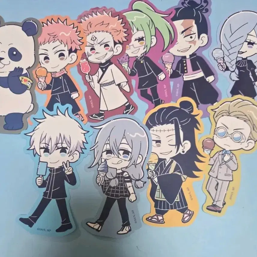 [BUNJANG] Jujutsu Kaisen Stickers - Gojo, Geto, Nanami, Sukuna, Yuji / 주술회전 스티커 고죠 게토 나나미 스쿠나 유지 등