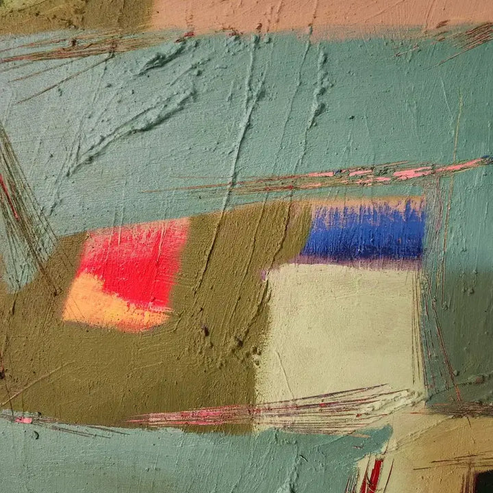[BUNJANG] Kim Chae-Ha Untitled (10F) Acrylic &amp; Mixed Media on Canvas Painting / [뉴욕 첼시 K&amp;P 갤러리/KOREA ART SHOW 화가] 김채하 작가 원화 무제 (10호F, 2020)