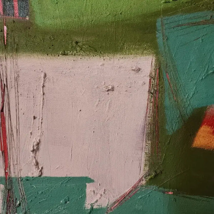 [BUNJANG] Kim Chae-Ha Untitled (10F) Acrylic &amp; Mixed Media on Canvas Painting / [뉴욕 첼시 K&amp;P 갤러리/KOREA ART SHOW 화가] 김채하 작가 원화 무제 (10호F, 2020)