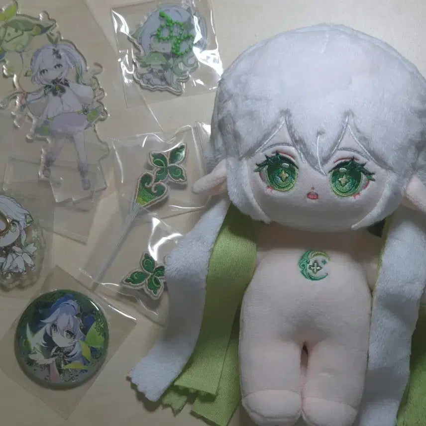 [BUNJANG] GGMoppo Genshin Impact Nahida 20cm Cotton Doll + Nahida Merchandise / ㄱㄱㅁㅃ 원신 나히다 속성 솜인형(20cm)+나히다 굿즈