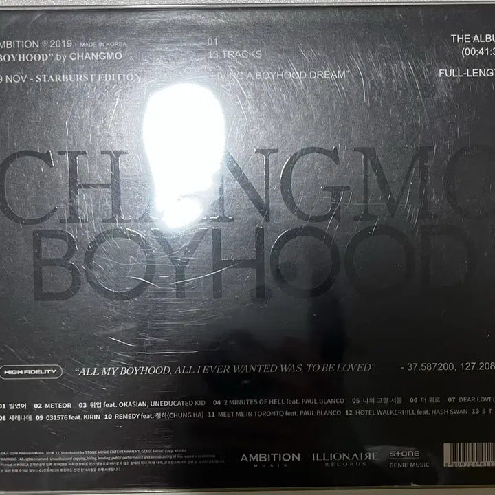 [BUNJANG] CHANGMO Boyhood CD Album / 창모 boyhood cd 앨범 2019.12 버전 풀구성