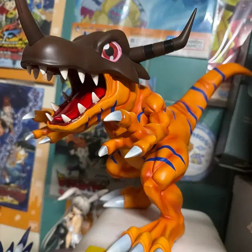 [BUNJANG] Digimon Greymon Taichi Yagami Resin Figure / 디지몬 그레이몬 신태일 타이치 레진 피규어 DMX