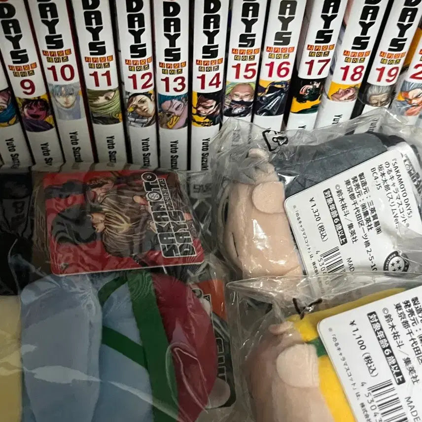 [BUNJANG] Sakamoto Days Tsugumo Norukyakya Plush Set / 사카모토데이즈 사카데이 쯔무 노루캬라 누이 일괄 판매