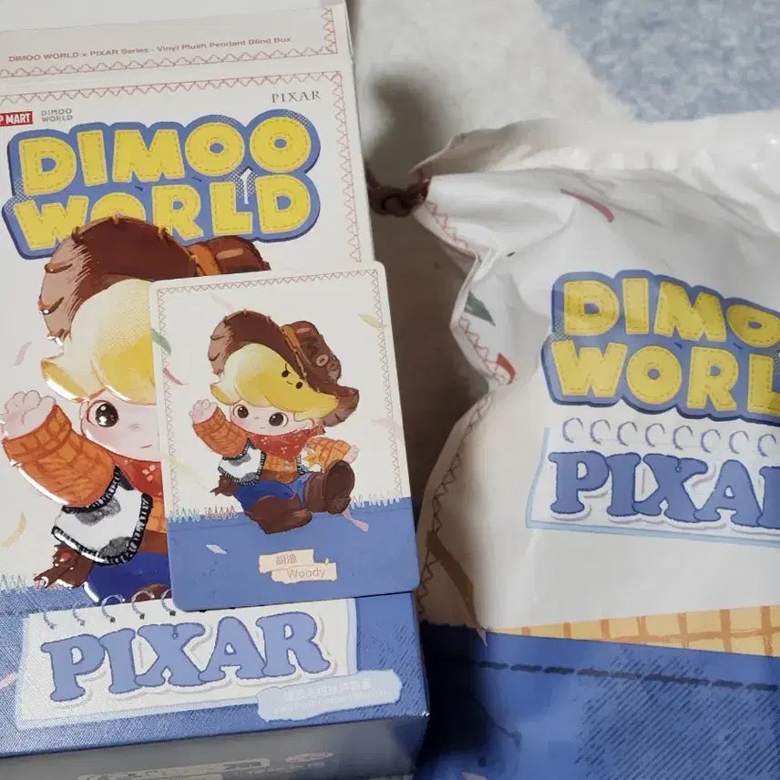 [BUNJANG] Pop Mart DIMOO Pixar Woody Keychain - Sealed / 팝마트 디무 픽사 키링 우디 미개봉