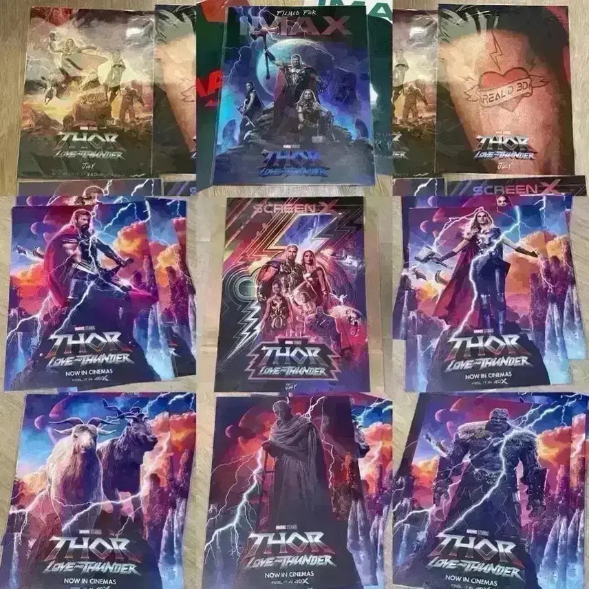 [BUNJANG] Thor: Love and Thunder Special Edition Movie Posters &amp; Merchandise / 토르러브앤썬더포스터 아이맥스돌비리얼디4DX스크린엑스씨네큐 필름마크아트카드