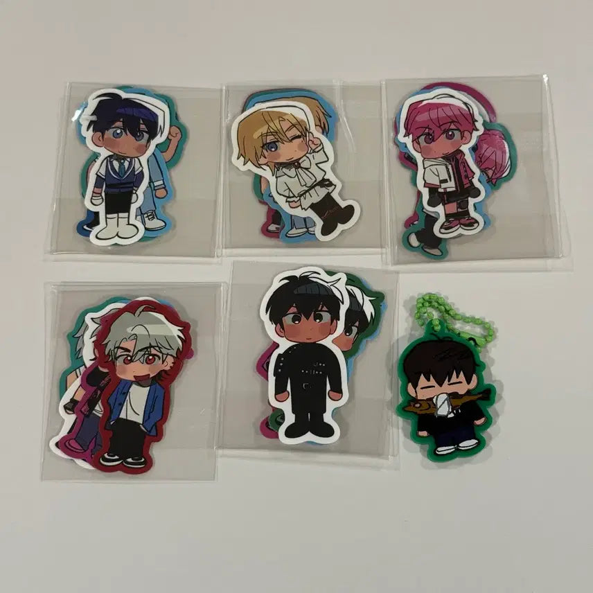 [BUNJANG] PlaYve Kkumi-nim Fragment Sticker Anti-Evil Fish Buk Keyring / 플레이브 꿉이님 조각스티커 액막이북어키링