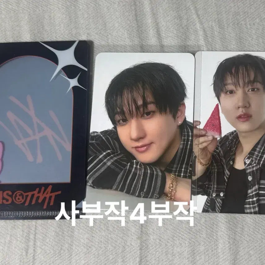 [BUNJANG] Stray Kids SKZ-Replay THIS DOS THIS 2nd Week Popup Bundle Set Changbin Photocard Holder / 일괄) 스키즈 디스앤댓 2주차 팝업 3만원 특전 포카 입장 포카 홀더 창빈 돼끼