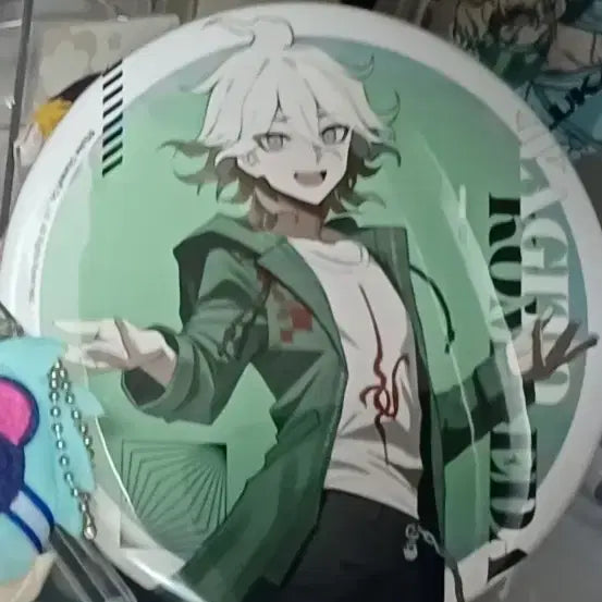 [BUNJANG] Danganronpa Series Armabianca Art by Sakusha2 Big Can Badge - Nagito Komaeda / 단간론파 시리즈 굿즈 아르마비앙카 Art by 사쿠샤2 빅 캔 뱃지 - 코마에다 나기토