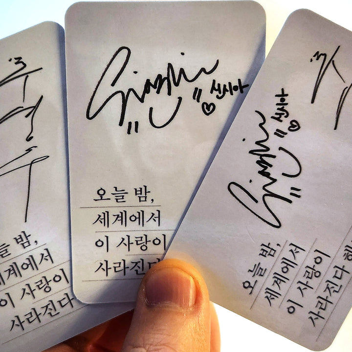 [BUNJANG] Oseisa photocard set (3 types) from "Even If This Love Disappears From The World" / 오세이사 포카 3종 1세트 오늘 밤 세계에서 이 사랑이 사라진다 해도 포토카드 CGV