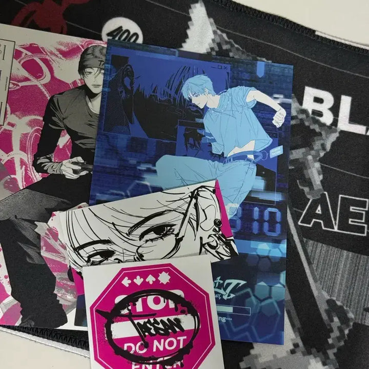 [BUNJANG] Taesan Lucky Draw Postcard Sticker Towel Slogan Bundle Set / 태산 생카 컨트롤 티 럭드 엽서 스티커 타올 슬로건 일괄 양도합
