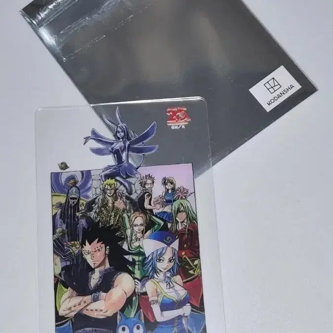 [BUNJANG] Fairy Tail 20th Anniversary Illustration Clear Card - Gajeel, Juvia / 교환/판매 페어리테일 20주년 일러스트 클리어카드 가질 쥬비아
