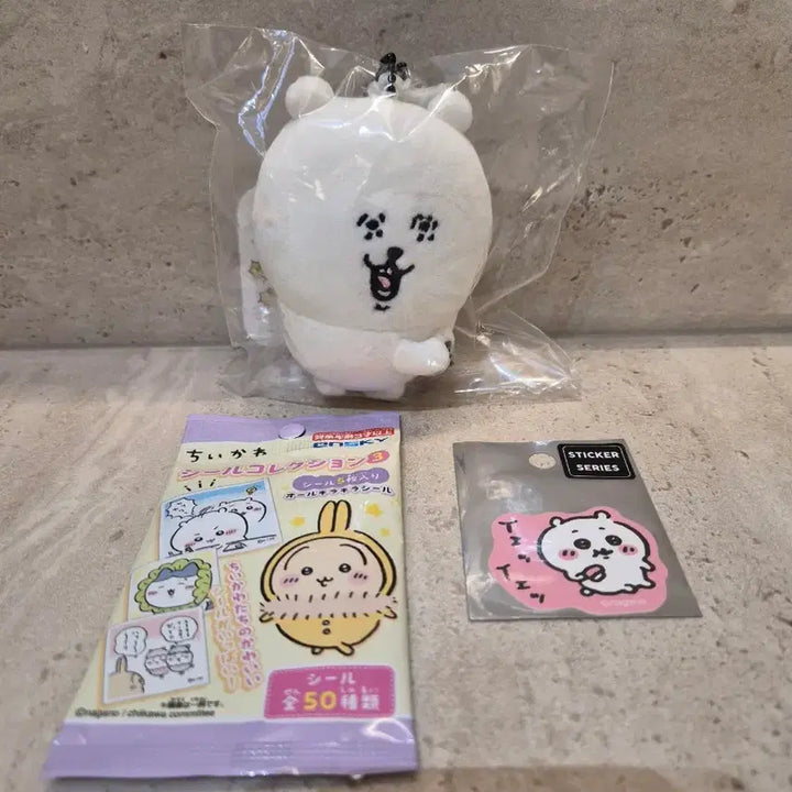 [BUNJANG] Nagano Market x Chiikawa Bear Sticker Set / 일본 나가노 마켓 정품)덤 스티커) 모기잡는 곰