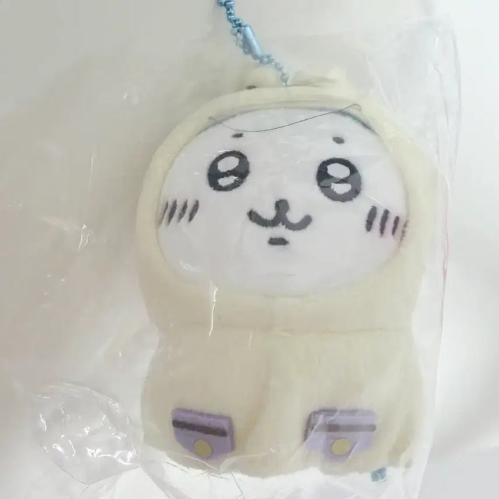 [BUNJANG] Chiikawa Hachiware Snail Raincoat Mascot Plush / 치이카와 하치와레 달팽이 우비 마스코트 인형