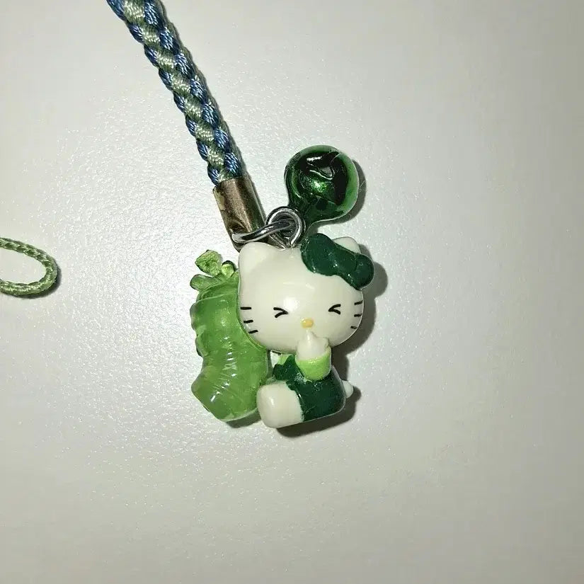 [BUNJANG] Vintage Hello Kitty Strap with Bell Charm / 고전키티스트랩