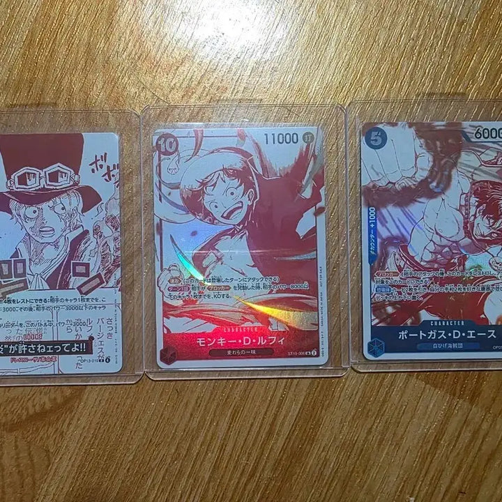 [BUNJANG] One Piece 3rd Anniversary Promo Card Set (Luffy, Ace, Sabo) / 원피스 3주년 프로모 카드