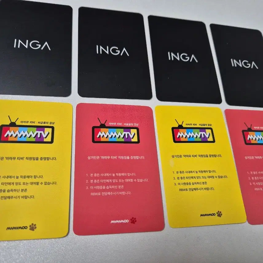 [BUNJANG] Mamamoo INGA / Mamamoo TV Photocard Bundle Set / (무배) 마마무 INGA, 마마무TV 포토카드