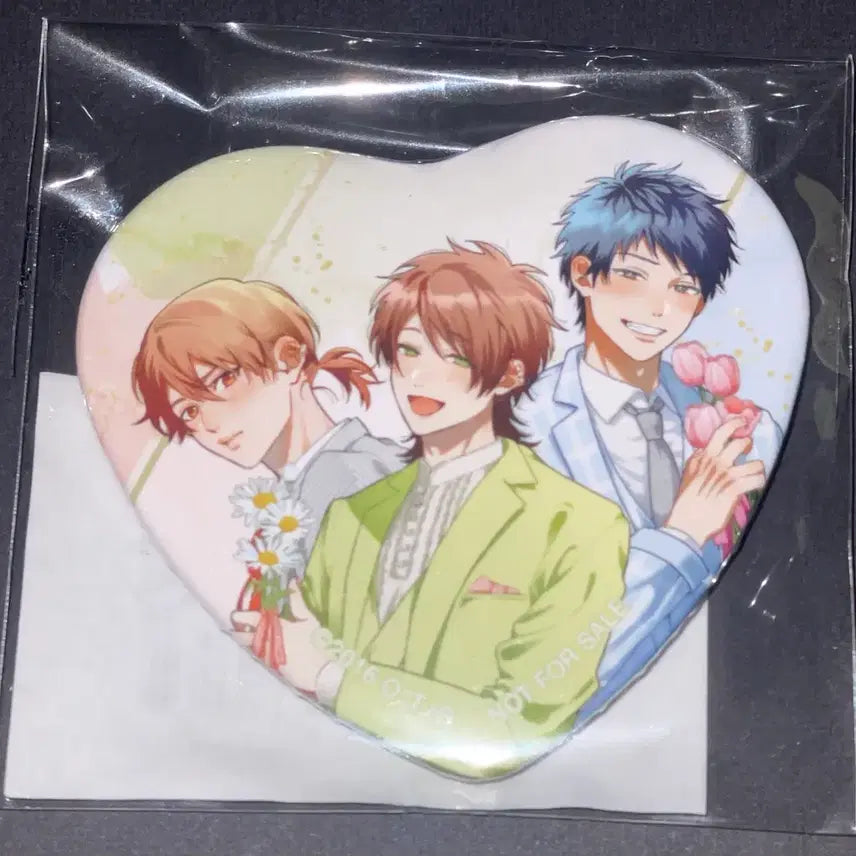 [BUNJANG] Yarichin Bitch Club Yaguchi Tono Kashima Special Edition Heart Can Badge / 야리칭 빗치부 야구치 토노 카시마 특전 하트 캔뱃지