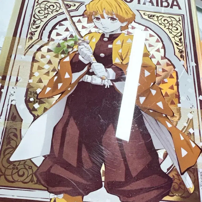 [BUNJANG] Demon Slayer Zenitsu Acrylic Panel Standee / 귀멸의 칼날 젠이츠 아크릴 판 스탠드 플레이트 귀칼 d상 피규어 레진 쿠지 제일복권
