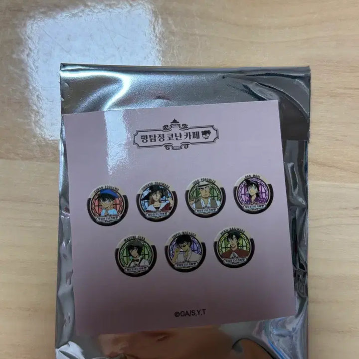 [BUNJANG] Detective Conan Collaboration Cafe Vintage Version Sealed Can Badge / 명탐정코난 콜라보 카페 캔뱃지 빈티지버전 미개봉