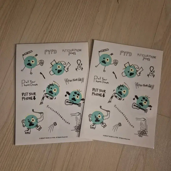 [BUNJANG] PYPD Sticker Bundle Set / PYPD popup 스티커 2개 일괄 판매 코르티스