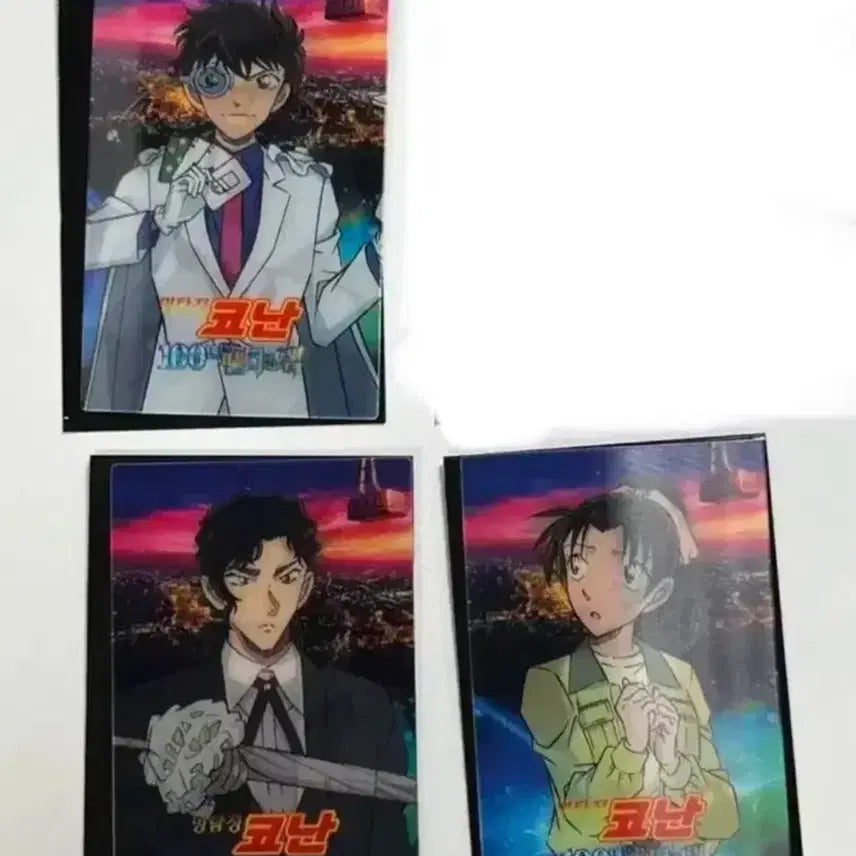 [BUNJANG] Detective Conan Lenticular Fan Set / 명탐정코난 렌티큘러4종 팝업 특전 부채 코난 치하야