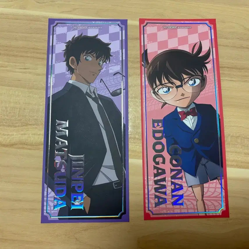 [BUNJANG] Detective Conan 30th Anniversary Keychain &amp; Pouch Set (Jinpei &amp; Heiji) / 명탐정코난 팝업 티켓 특전 진페이 코난 30주년 키링 코난 괴도키드 파우치