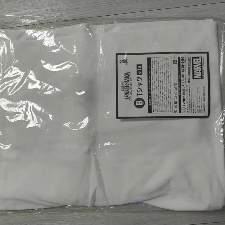 [BUNJANG] Marvel Spider-Man Short Sleeve T-Shirt White Prize B / 마블 스파이더맨 반팔 티셔츠 화이트 쿠지 B상
