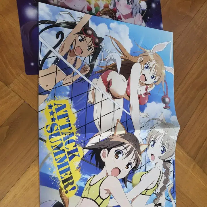 [BUNJANG] Strike Witches / Ookami-san and Her Seven Companions Double-Sided Clear Poster / 스트라이크 위치스/오오카미 씨와 7명의 동료들 양면포스터, 클리어포스터