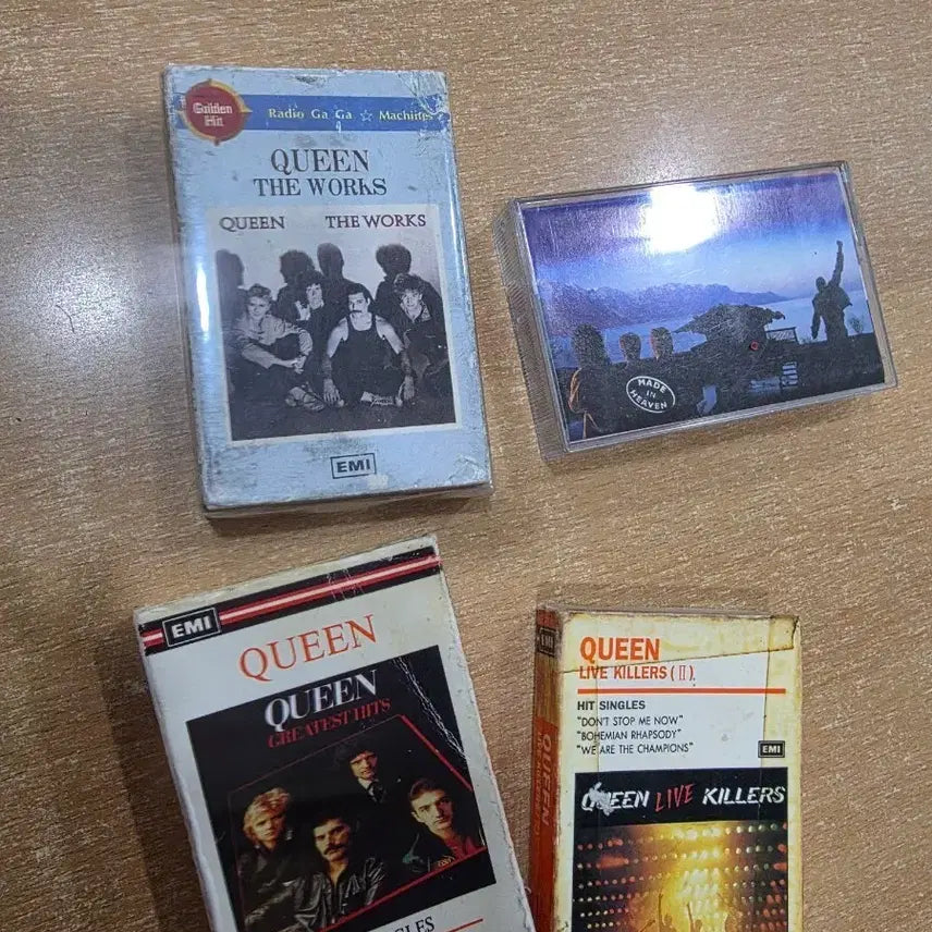 [BUNJANG] Queen Cassette Tape Set (The Works, Greatest Hits, Live Killers) / 퀸 카세트 테이프 4개 (The Works, Greatest Hits, Live Killers)
