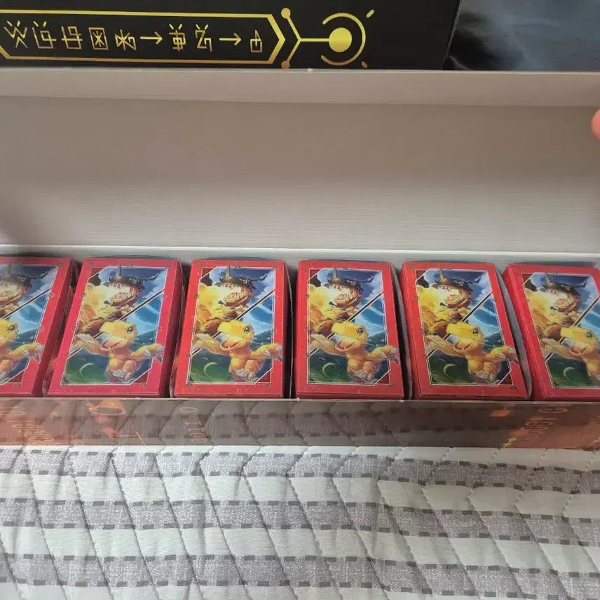[BUNJANG] Digimon Card Storage Box Empty Set (5 Types) / 디지몬카드 스토리지박스 빈상자 5종세트 (사진은 덱케이스 넣은 예시)